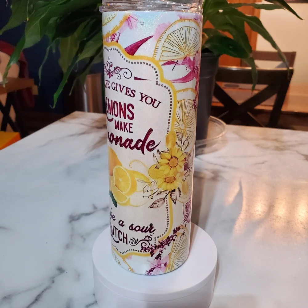 When Life Gives You Lemons  20oz Tumbler 🎉sale